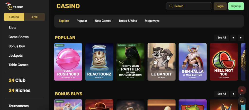 24casino games